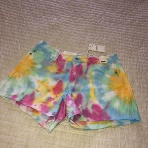 NWT Judy Blue Tie Dye High Rise Shorts